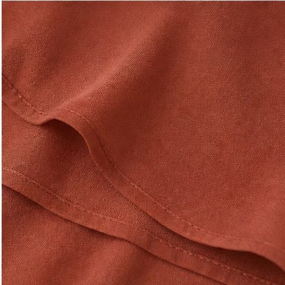 Rust Ruffle Blouse - Picture 6 of 6
